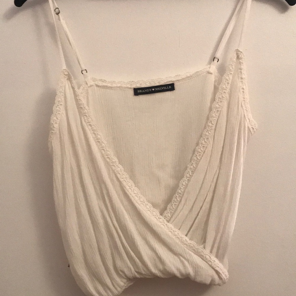 Brandy Melville boho cross tank top